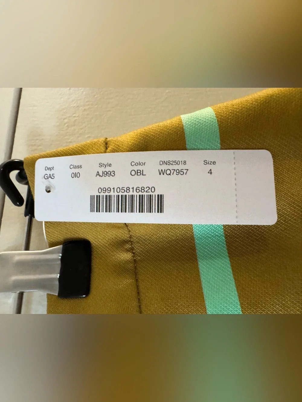 NWT $168 J.Crew Sleek Striped Midi Pencil Skirt in Mustard and Mint Nautical 4
